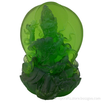 Liu li (Colored Glaze) Green Mammon